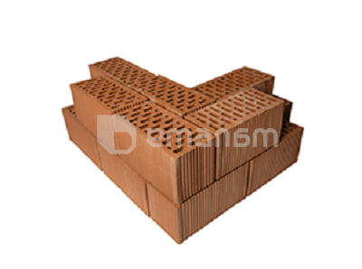 აგური კერამიკის ორმაგი 250x120x130 მმ