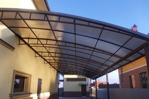 ფიჭური პოლიკარბონატი "WÖGGEL" ბრინჯაოსფერი 8მმ