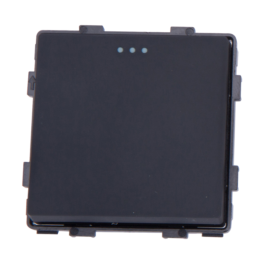 ჩამრთველი Socket Style Cross 1 1G-3W შავი