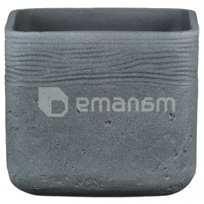 კერამიკული ქოთანი ყვავილებისთვის Scheurich 989/20 DARK STONE