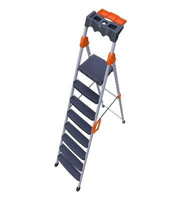 კიბე MENSA PLUS 7+1 METAL STEP LADDER