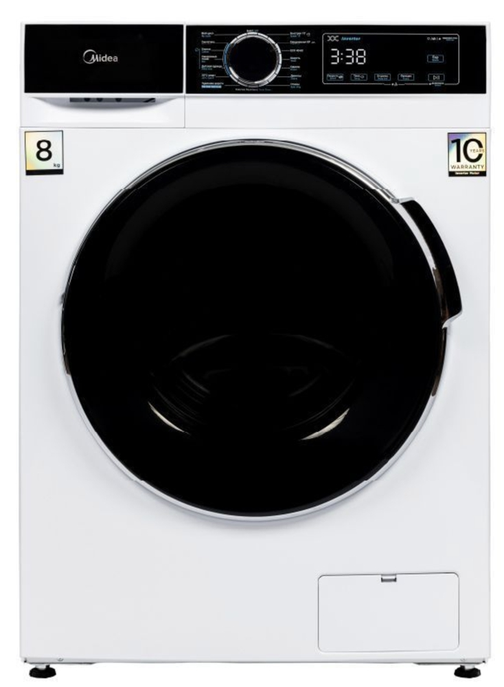 სარეცხი მანქანა Midea MFA01W80B/W Washing Machine White