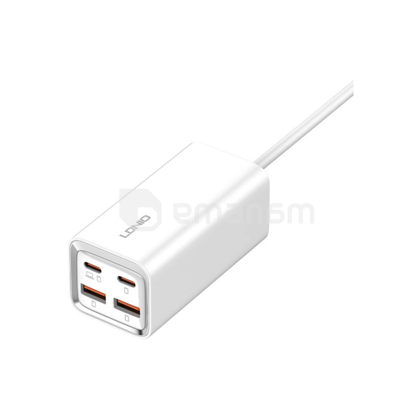 დამტენი LDNIO A4610C 65W 2 USB-A 2 USB-C
