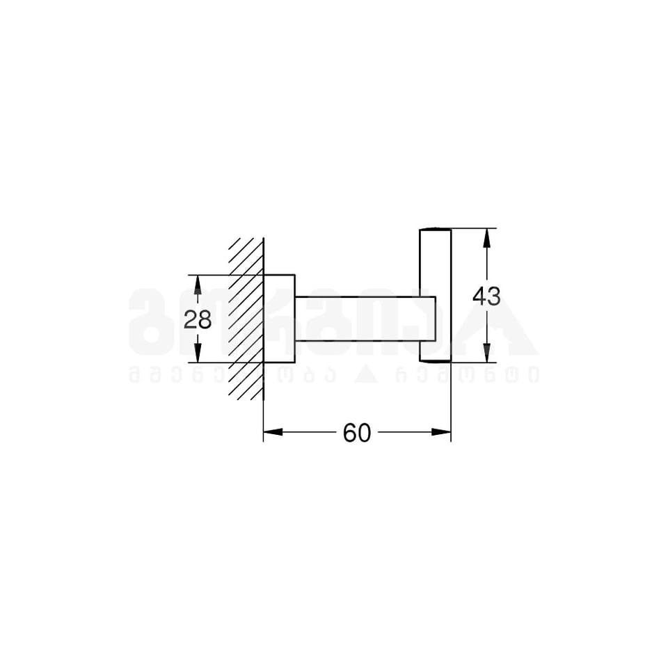 პირსახოცის საკიდი 40511001 Essentials