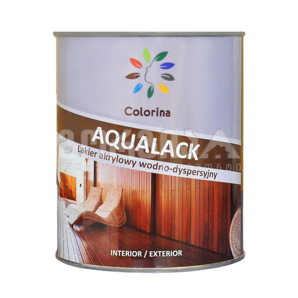 ლაქი AQUALACK  (ნახევრად პრიალა) 3 ლტ COLORINA