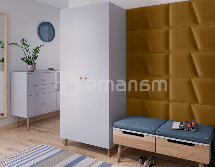 კედლის რბილი პანელი VOX Profile Geo 30x35 სმ. ყვითელი