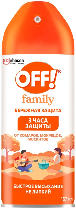 კოღოს საწინააღმდეგო სპრეი OFF family 157 მლ