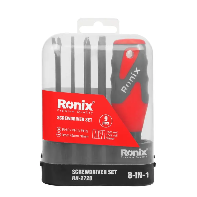 სახრახნისების ნაკრები Ronix RH-2720, 8ც