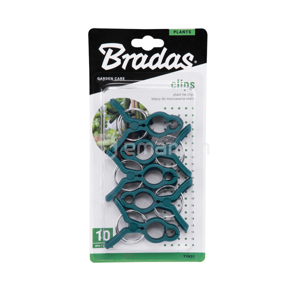 მცენარეების სამაგრი 1 ზომა Bradas 10 ც