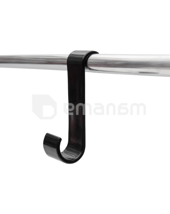 კაუჭი პირსახოცის საკიდი Primanova S Shape-BLACK