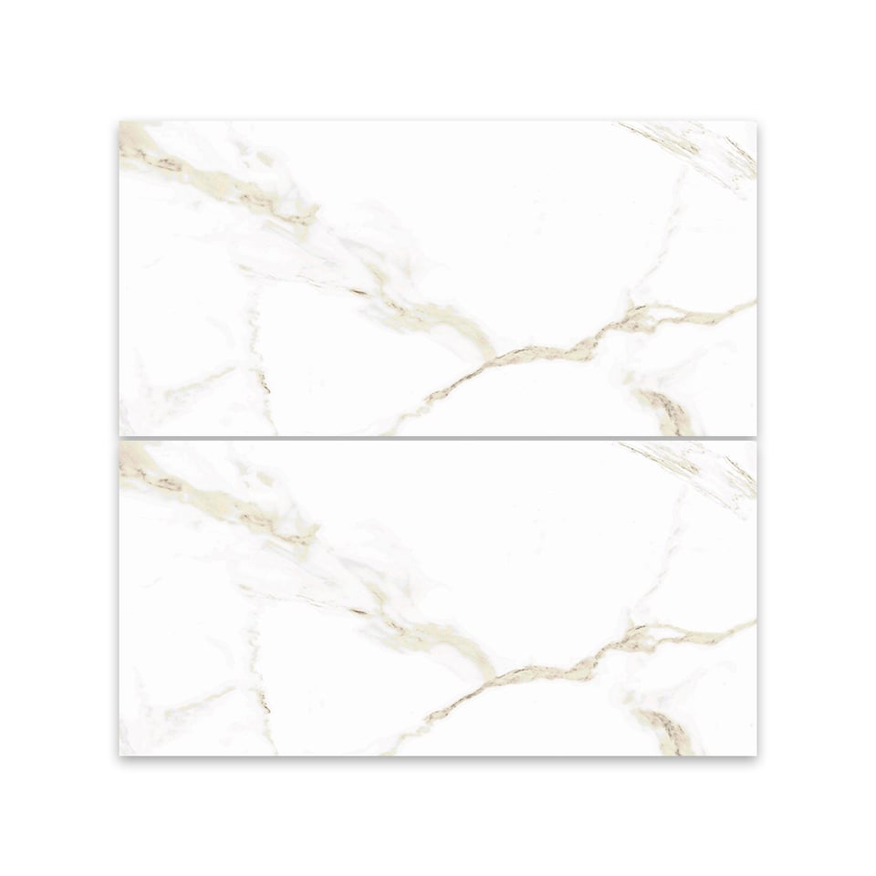 კერამოგრანიტი Calacatta 2 Gold Brillo Porc. Rect. 30x60