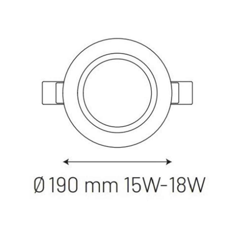 ლედ პანელი 18W 4000K - MONO