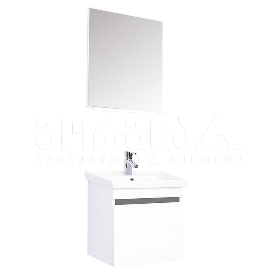 აბაზანის ავეჯის კომპლექტი MIRA 50სმ თეთრი