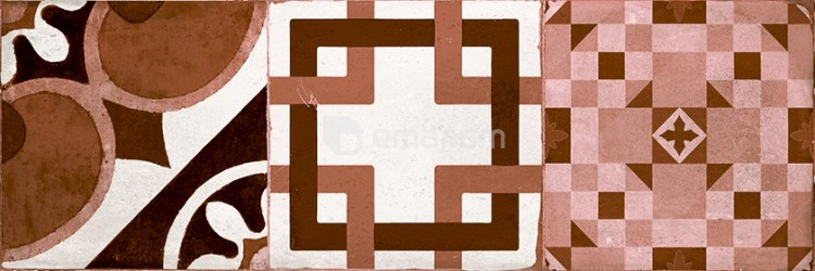 კაფელი Super Ceramica Hydra Decor Rojo 200x600 მმ