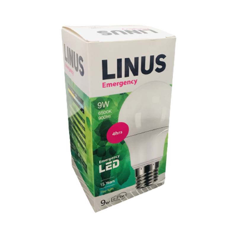 Lin67-4668 Linus LED ნათურა Emergency 9W E27 6500K 4h