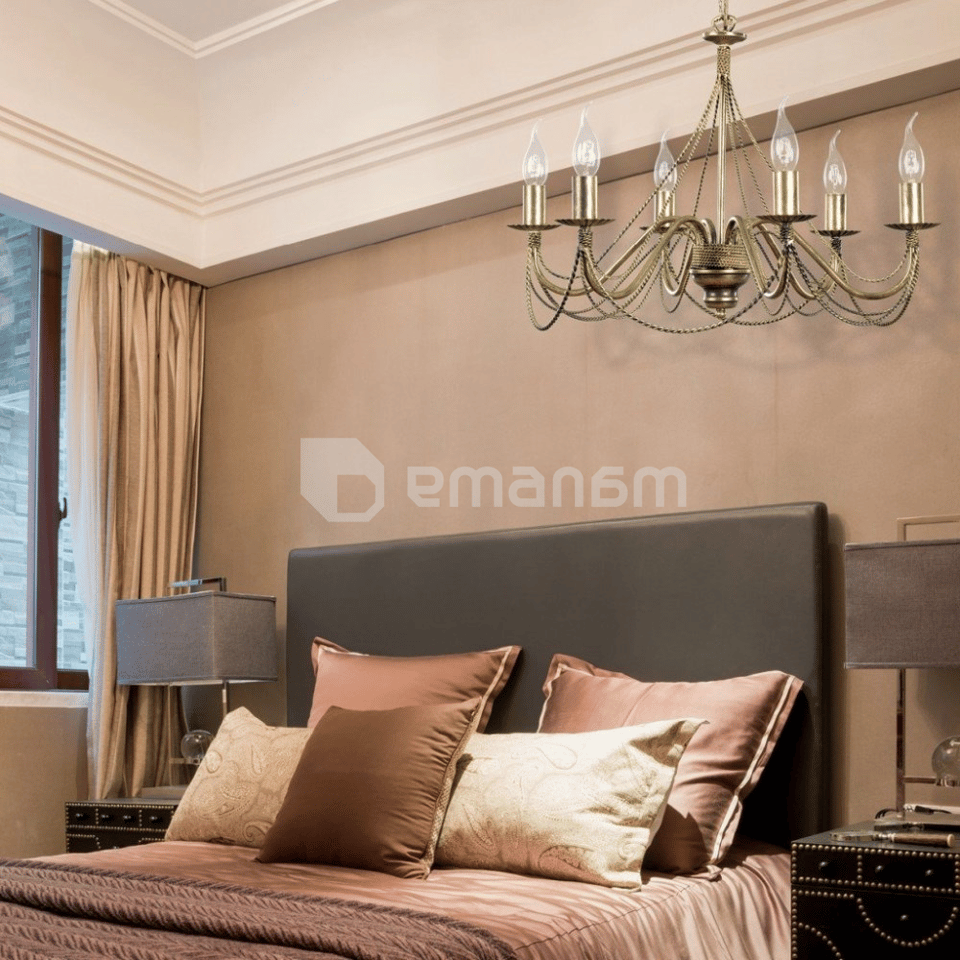 ჭაღი EMIBIG TORI 6 E14 h750 L630 ოქროსფერი 170/6