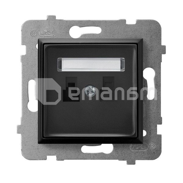 როზეტი ტელეფონის Ospel Aria GPT-1U/m/33 1 განყოფილებიანი შავი
