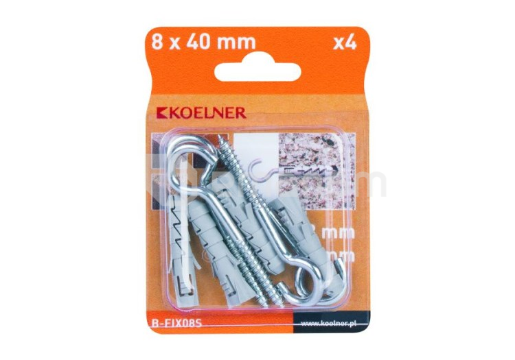 დიუბელი Koelner FIX-08s 4 ც B-FIX08S  ბლისტი