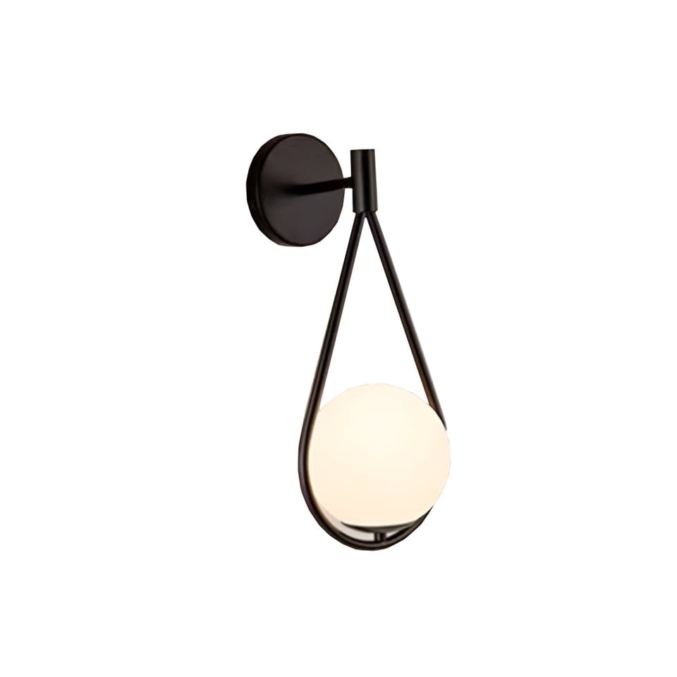 ბრა Pendent E27 1 შავი თეთრი 9914 BK+WH