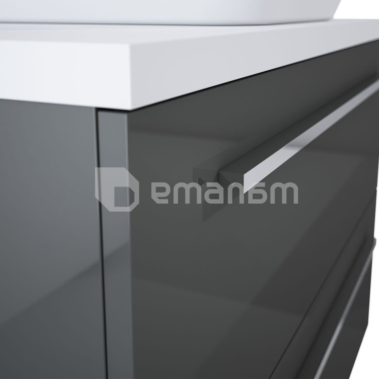 ტუმბო ჩამოსაკიდი Elita Kwadro Plus 166771 79.6x39.6 anthracite