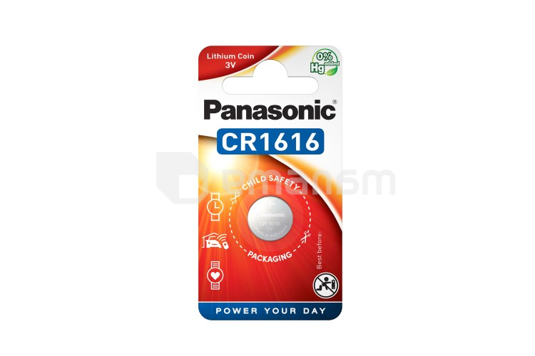 ლითიუმის ელემენტი Panasonic CR1616 3V