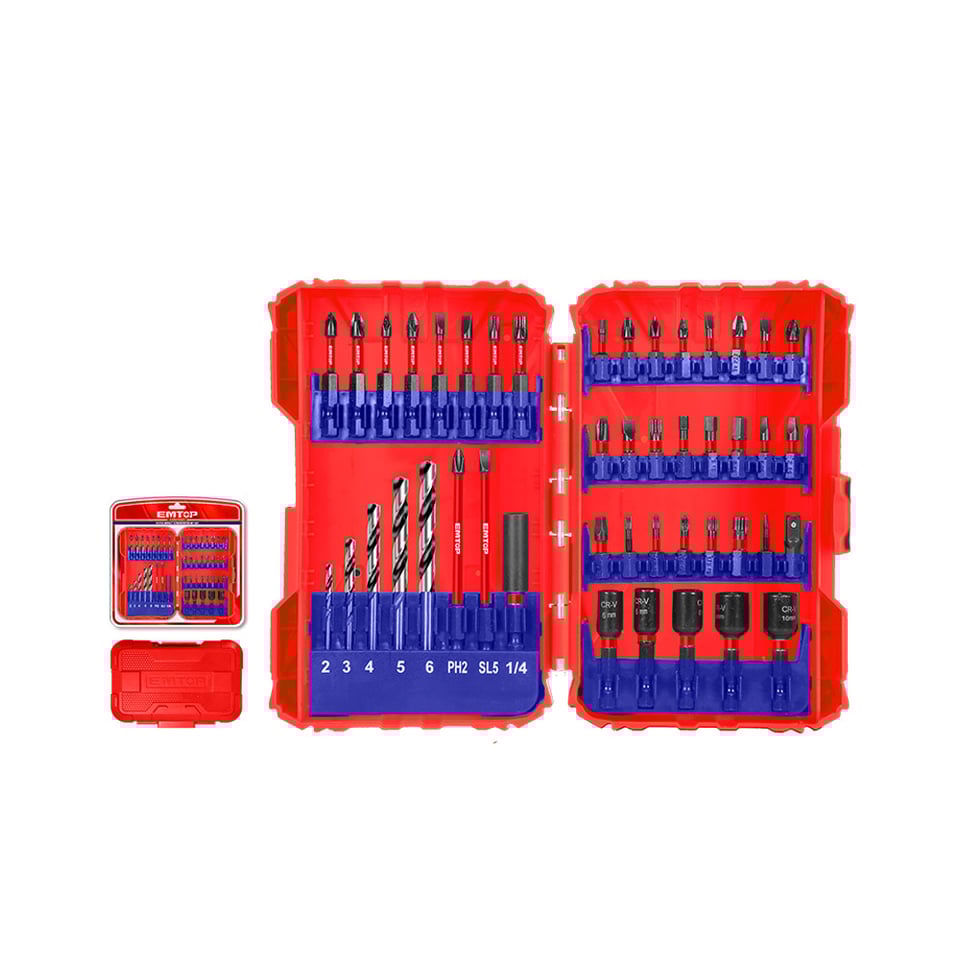 დარტყმითიხრახნდამჭერისა და ბურღების თავაკები 45ც ESBT04501