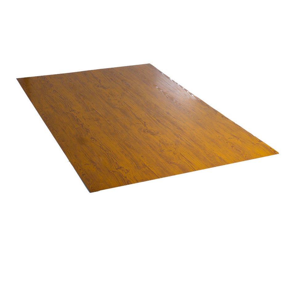 სწორი ფენილის ფერადი თუნუქის სახურავი 0.35X1250 ხაოიანი WOOD NOVA