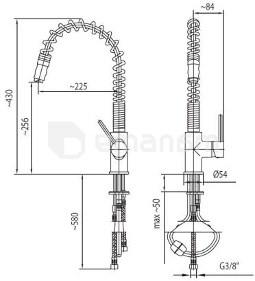 სამზარეულოს შემრევი KFA Sigma ქრომი