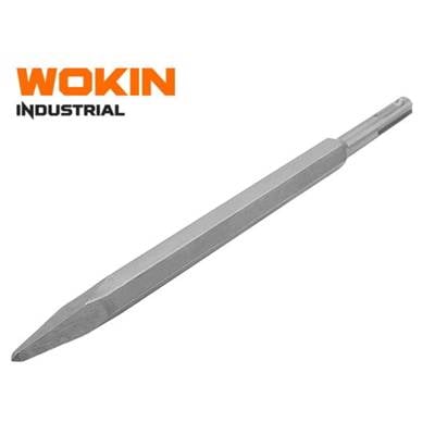 სატეხი მრგვალი Wokin 752801, 14x250MM, SDS-Plus Point Chisel (INDUSTRIAL), Silver