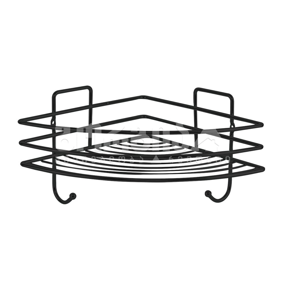 აბაზანის კუთხის თარო (შავი) 22სმ DS-727