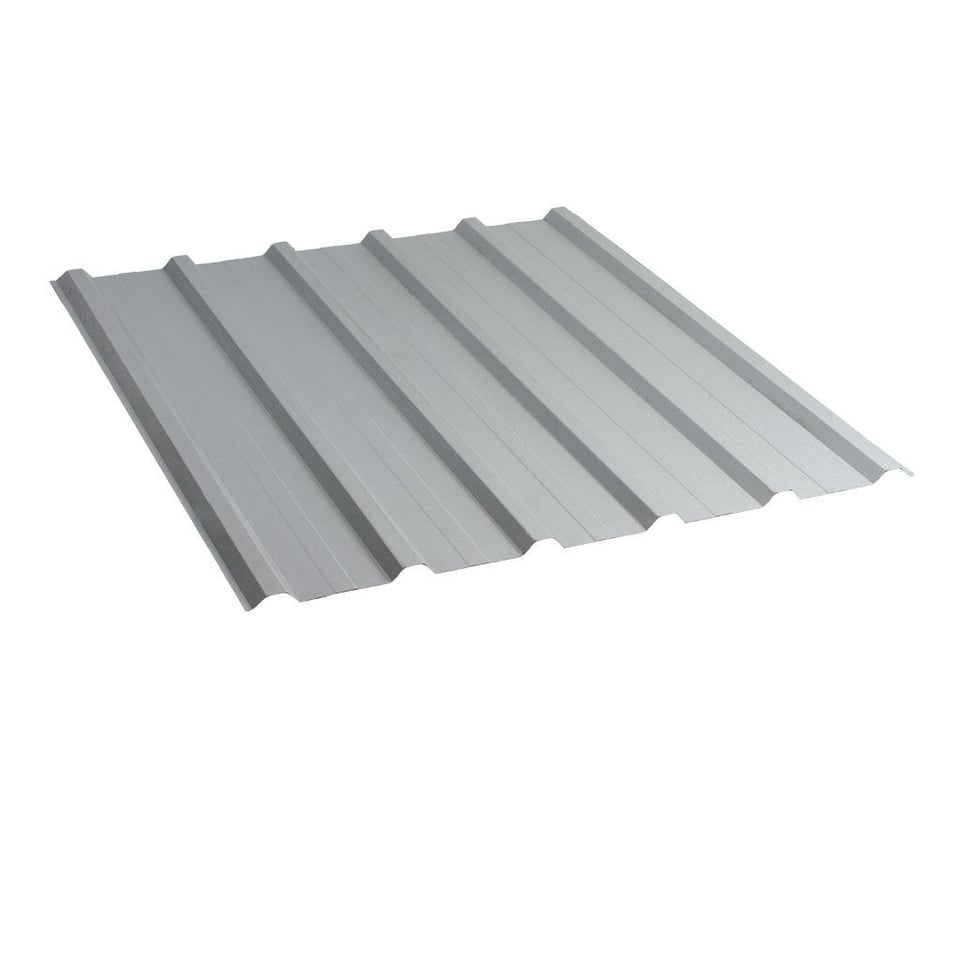 პროფილირებული ფერადი თუნუქის სახურავი 0.45X1140 ხაოიანი RAL 9006 NOVA