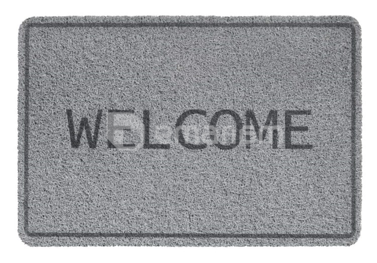 ფეხსაგები Hamat Curly Print Welcome Grey 40x60 სმ