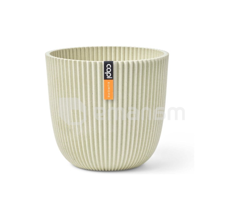 ქოთანი ყვავილის Capi Europe Planter Ball Groove sawdust 16,5x15სმ ბეჟი
