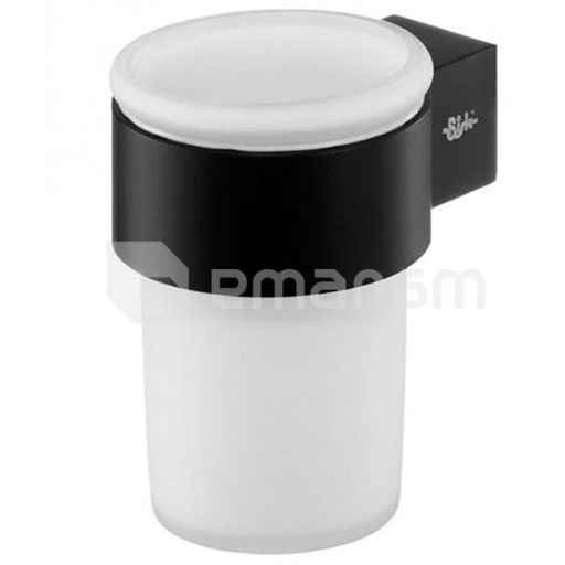 ჭიქა კბილის ჯაგრისებისთვის FUTURA BLACK TUMBLER HOLDER