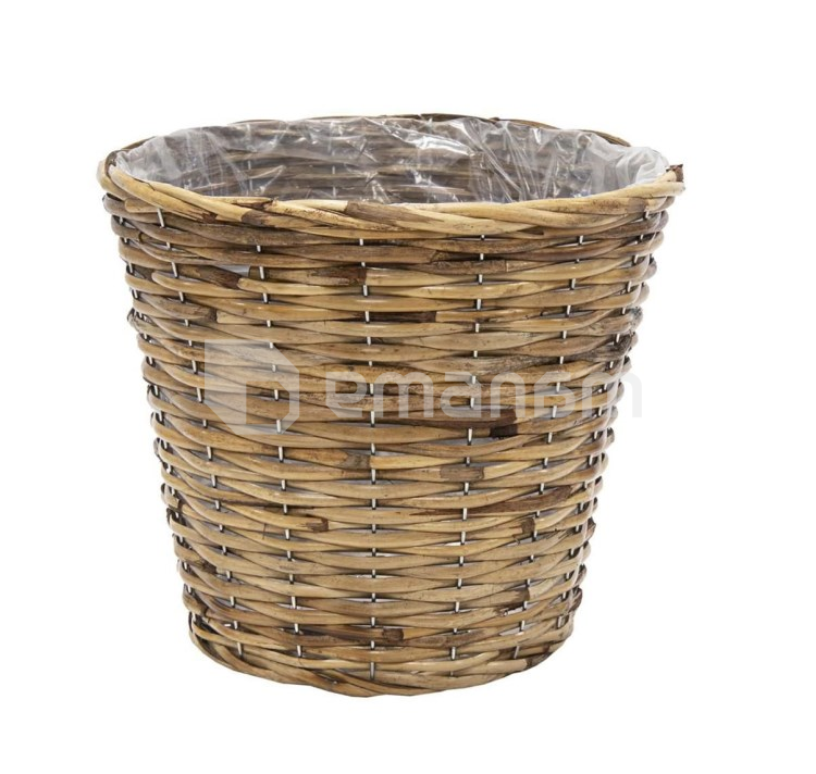 ქოთანი დაწნული Mega Collections Cubu Pot Round 25x21სმ