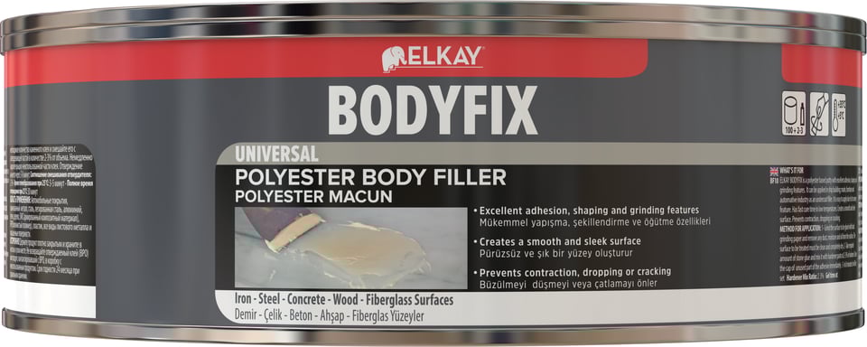 რკინის ძლიერი წებო. BF10F BodyFix Universal 