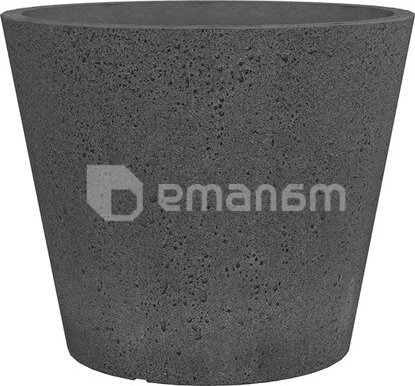 ქოთანი პლასტმასის Scheurich STONY BLACK 49/238 C-CONE 49
