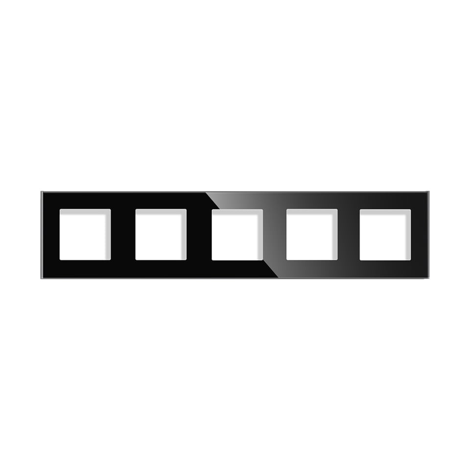 მინის ჩარჩო ხუთიანი Smart Home 86x370 მმ შავი
