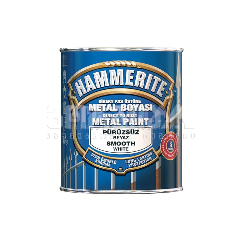 ანტიკორ.საღებავი 3/1-ში"Hammerite"მუქი ყავისფერი გლუვი 0,75ლ