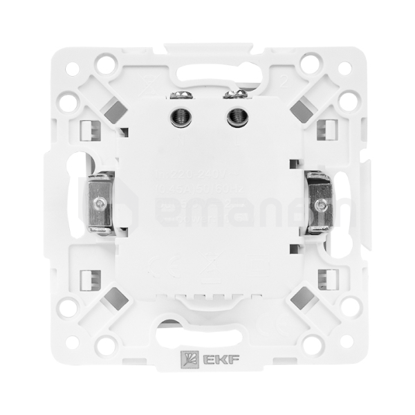 მექანიზმი როზეტი EKF Stockholm  USB 2  2.1А თეთრი