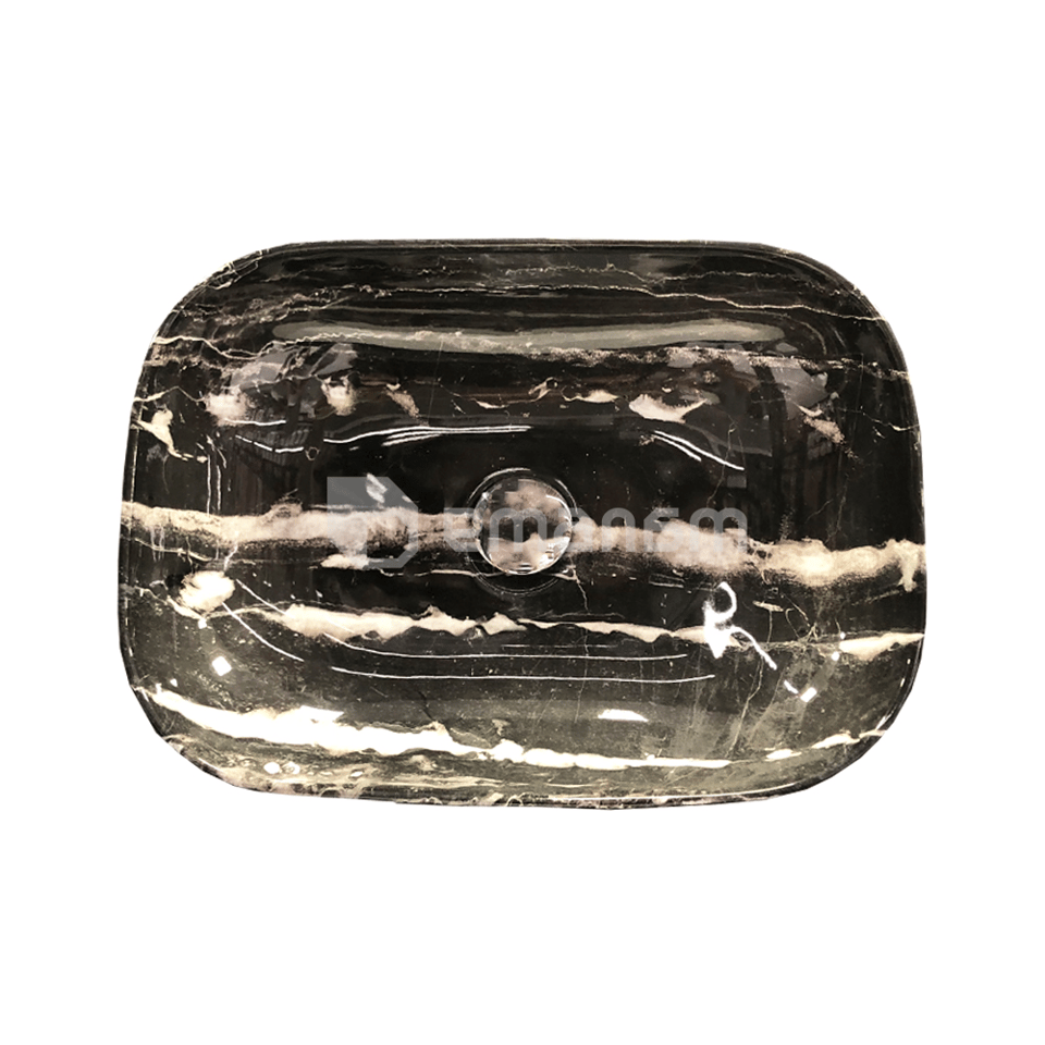 ხელსაბანი დასადგამი T-28-A0057 Black Matt 455x320x135 სმ