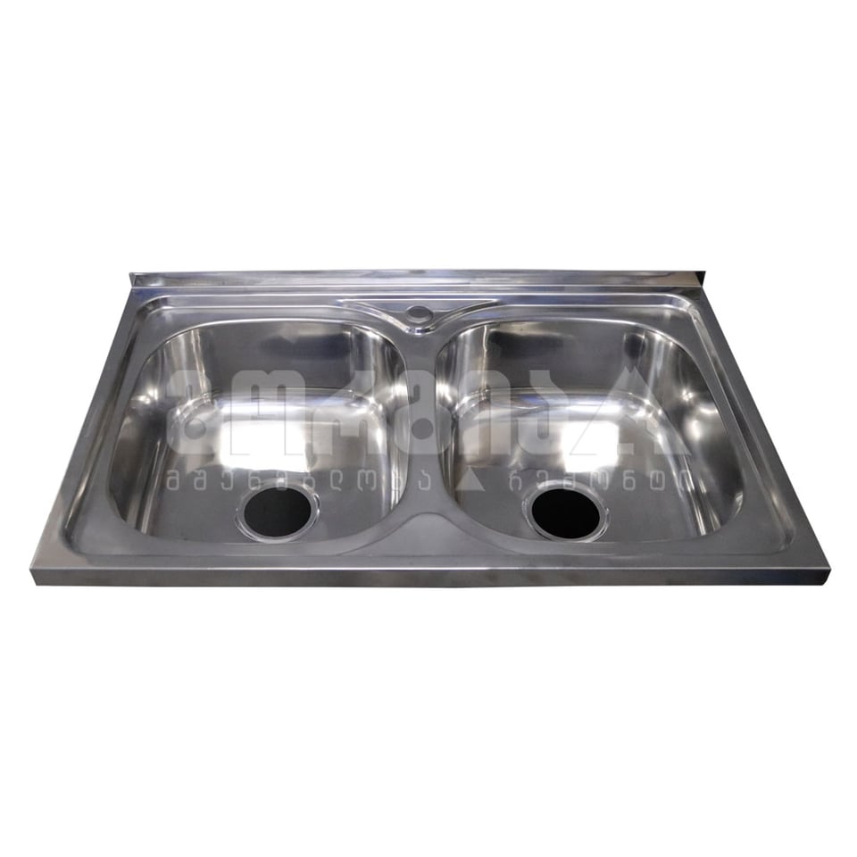 სამზარეულოს ნიჟარა + სიფონი 8060  800*600*180*0.6 პრიალა