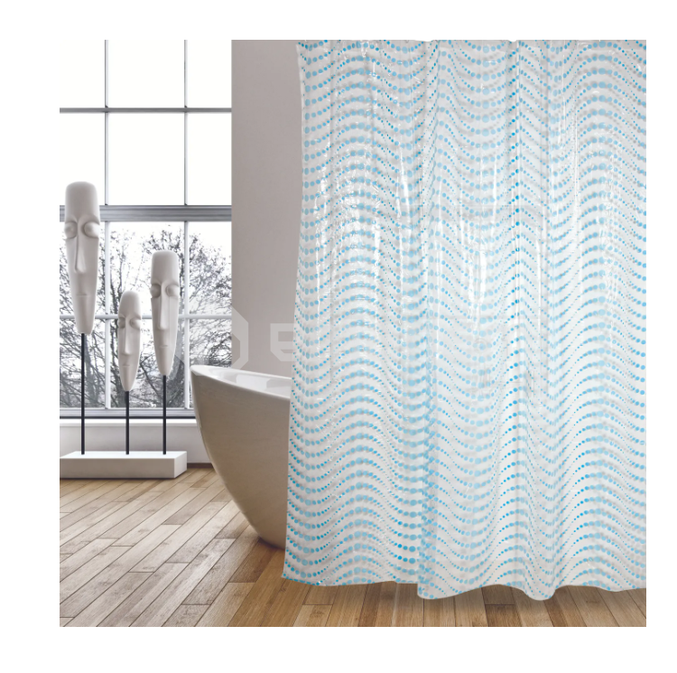 აბაზანის ფარდა MSV Algae Blue 180x200 სმ