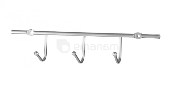 თამასა Bisk NIAGARA 3-HOOK RAIL CHROME