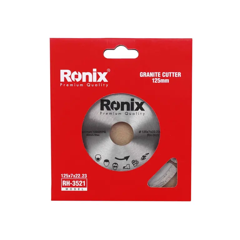 მარმარილოს და გრანიტის საჭრელი დისკი Ronix RH-3522, 125მმ