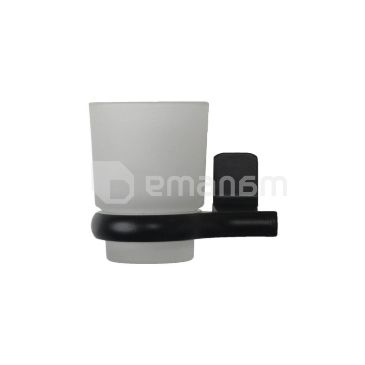 ჭიქა კბილის ჯაგრისებისთვის Tema Premium Tooth Brush Holder 71004 B-e Black