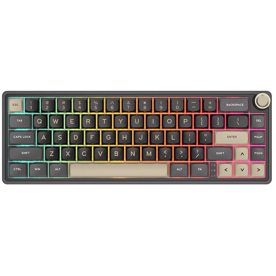 კლავიატურა Royal Kludge RK R65 RGB Mechanical Keyboard, Brown switch, Hot Swappable, Type-C wired, Phantom