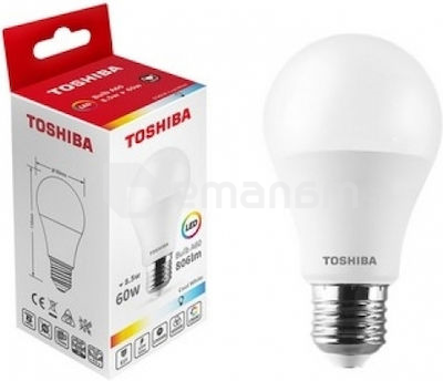 შუქდიოდური ნათურა Toshiba A60 6500K 8.5W E27