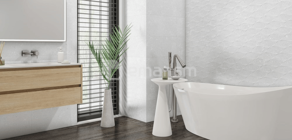 კაფელი Super Ceramica RELIEVE TECNO ONE WHITE RVTO 30X60სმ