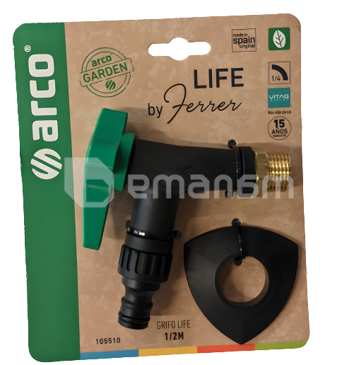 კუთხის ვენტილი Arco Grifo life 1/2х1/2